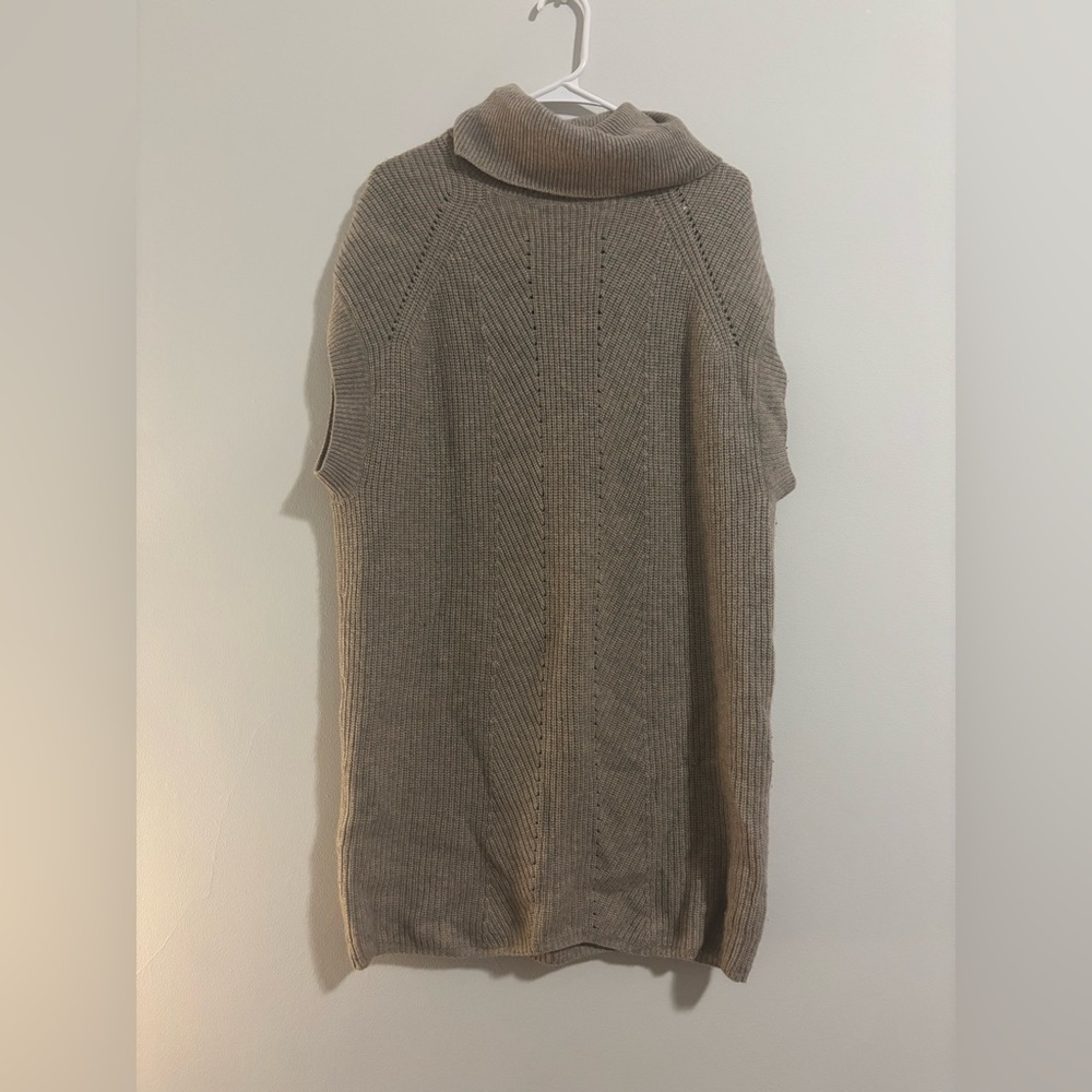 Vince Tunic Sleeveless Turtleneck Sweater Dress